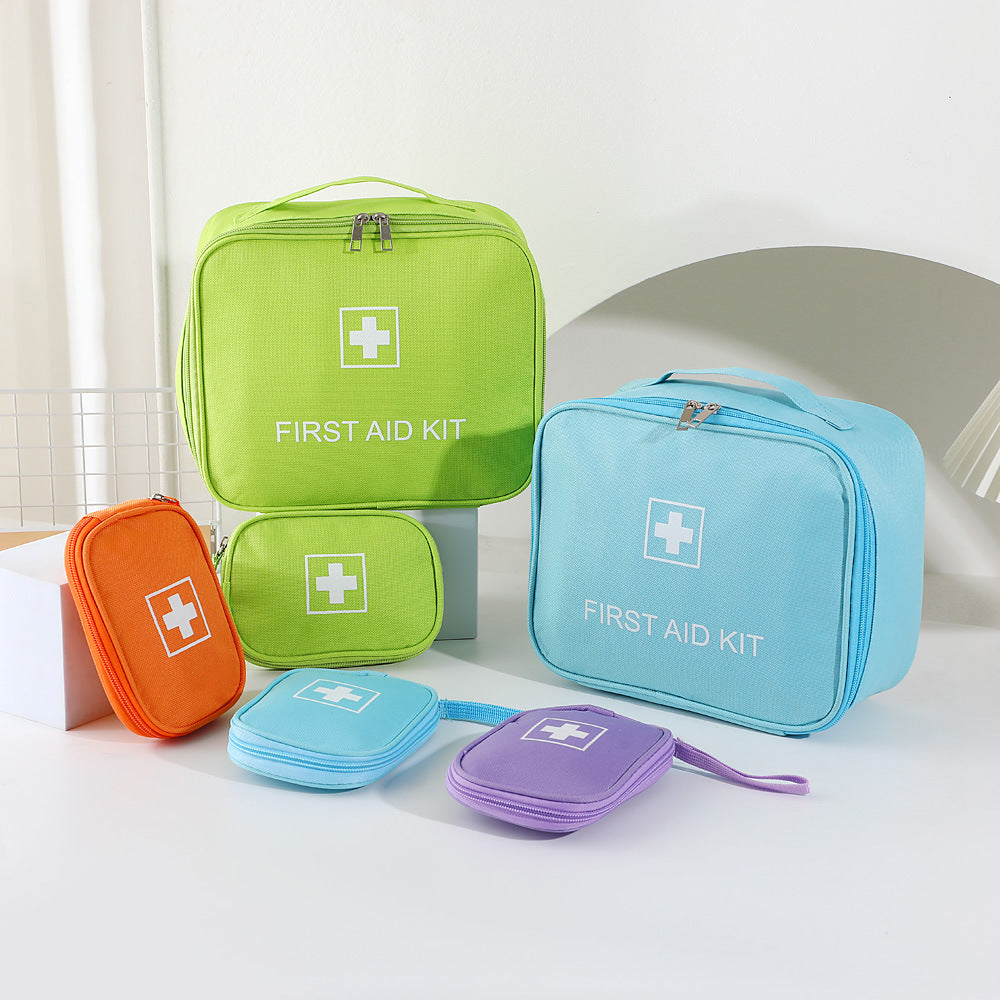 Youth Style First Aid Kit Large Capacity Student Health Kit Portable Mini Medicine Box Medicine Storage Bag