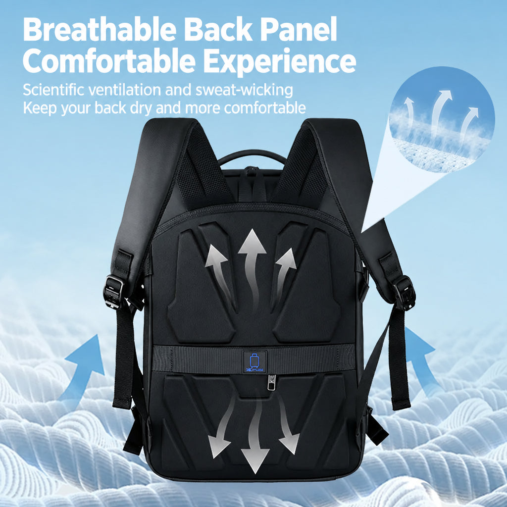 New High-End Business Backpack Men's Password Lock Waterproof Backpack Large Capacity Business Trip Multi-Functional Anti-Theft Computer Bag