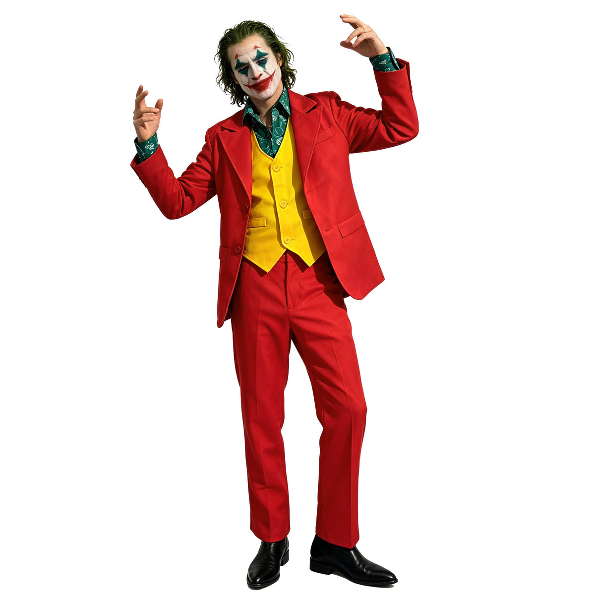 Halloween Joker Joaquin Phoenix Cos Suit Clown Suit Cosplay Stage Performance Ready for Delivery
