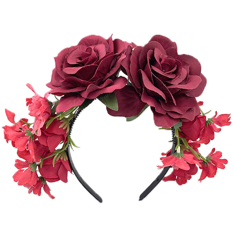 Spider Flower Party Halloween New Flower Headdress Hair Hoop Wholesale Makeup Personality European and American Cosplay