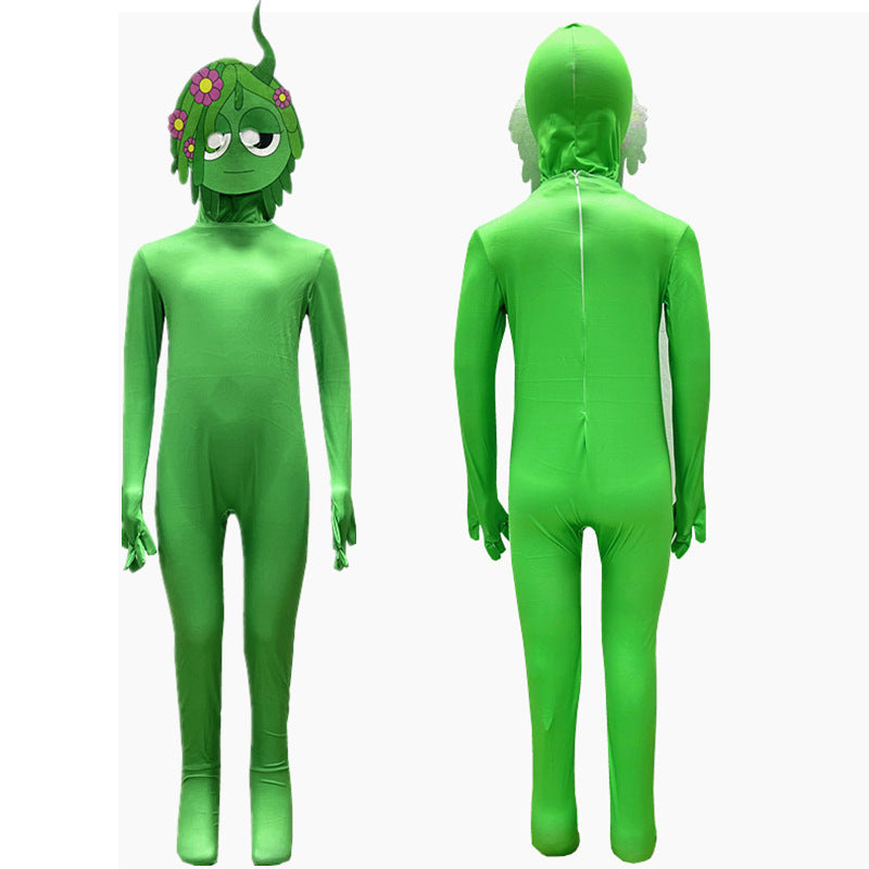 Cross-Border Hot Selling Tight Clothes Halloween Cos Costume Sprunki Incredibox Rhythm Box Cosplay