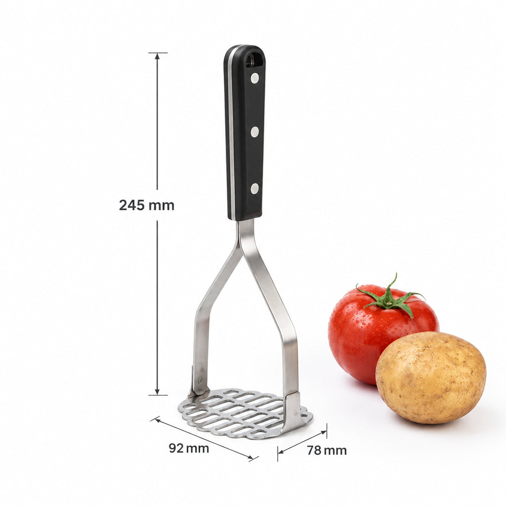 Stainless Steel Cooking Spatula, Potato Pressing Spoon, Cooking Utensils, Kitchen Tools, Manual Potato Masher, Sweet Potato Masher, Purple Potato Masher