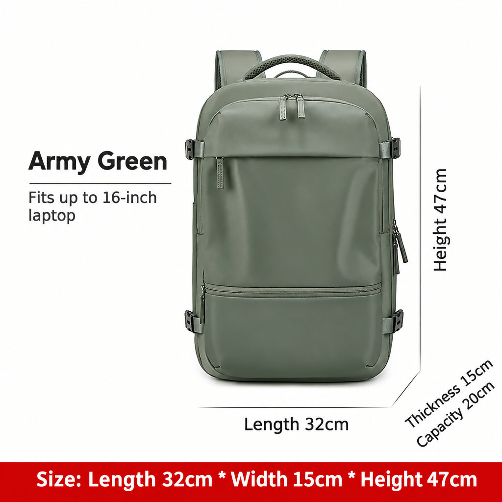 New Backpack Women's Travel Lightweight Short-Distance Luggage School Bag Dry and Wet Separation Business Trip Computer Bag Men's Backpack