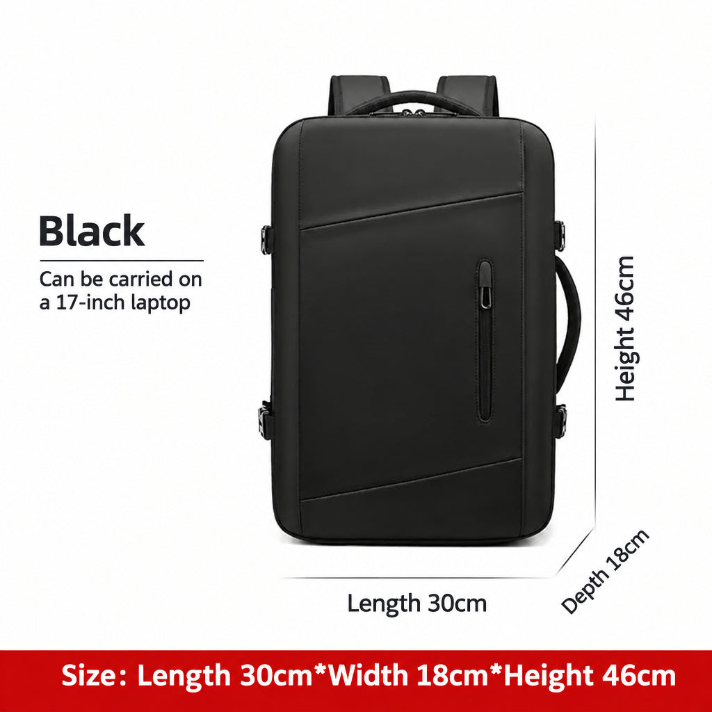 Backpack Men's Large Capacity Multi-function Expanding Vacuum Compression Travel Bag Water-repellent Travel Computer Backpack