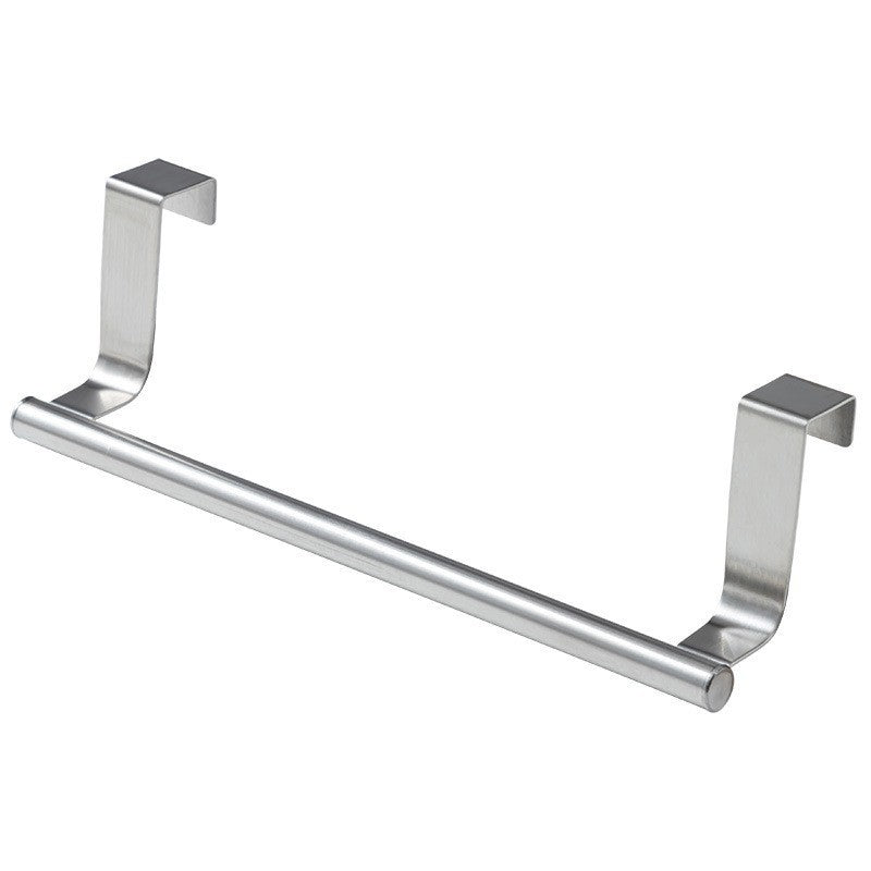Ready-Made No-Drill Towel Rack Wardrobe Kitchen Cabinet Storage Rack Over-The-Door Bathroom