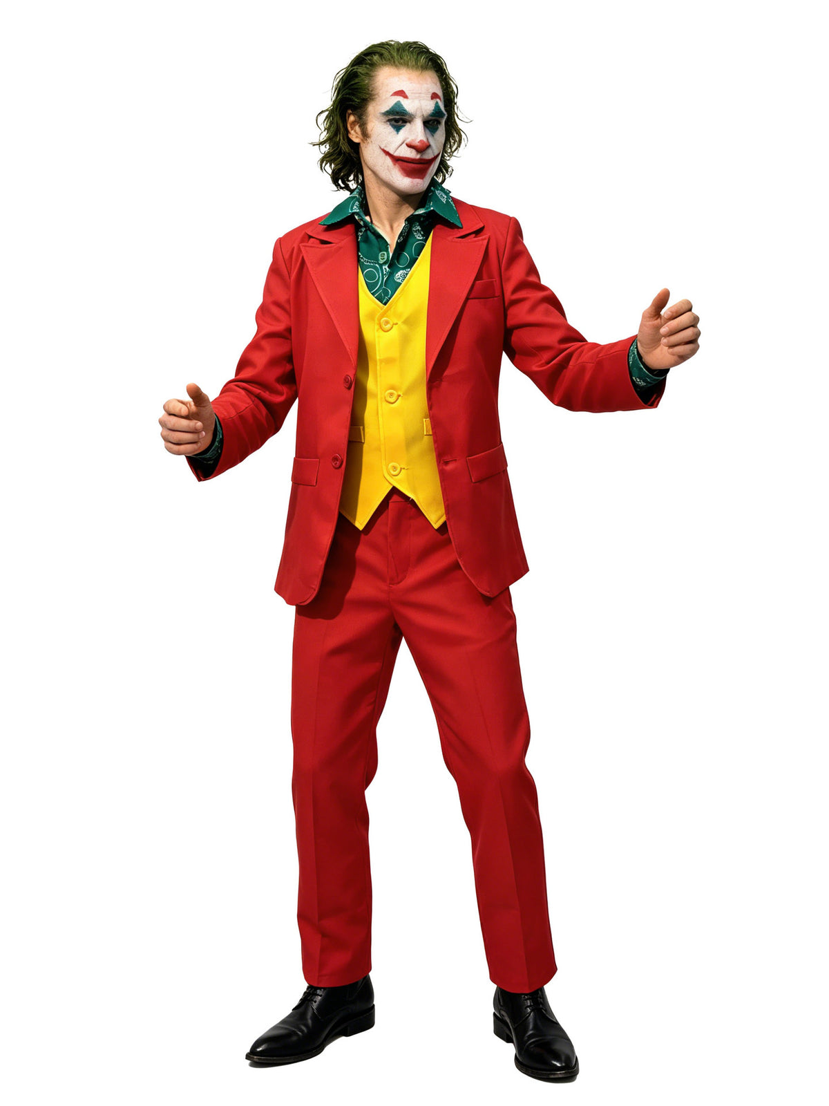 Halloween Joker Joaquin Phoenix Cos Suit Clown Suit Cosplay Stage Performance Ready for Delivery