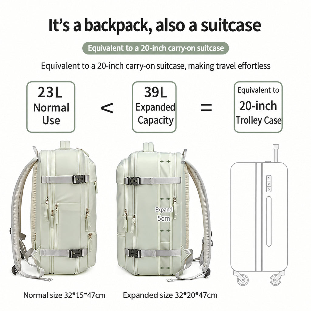 New adjustable women's backpack leisure waterproof outdoor large capacity backpack multifunctional travel bag computer bag