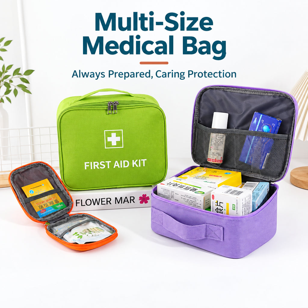 Youth Style First Aid Kit Large Capacity Student Health Kit Portable Mini Medicine Box Medicine Storage Bag