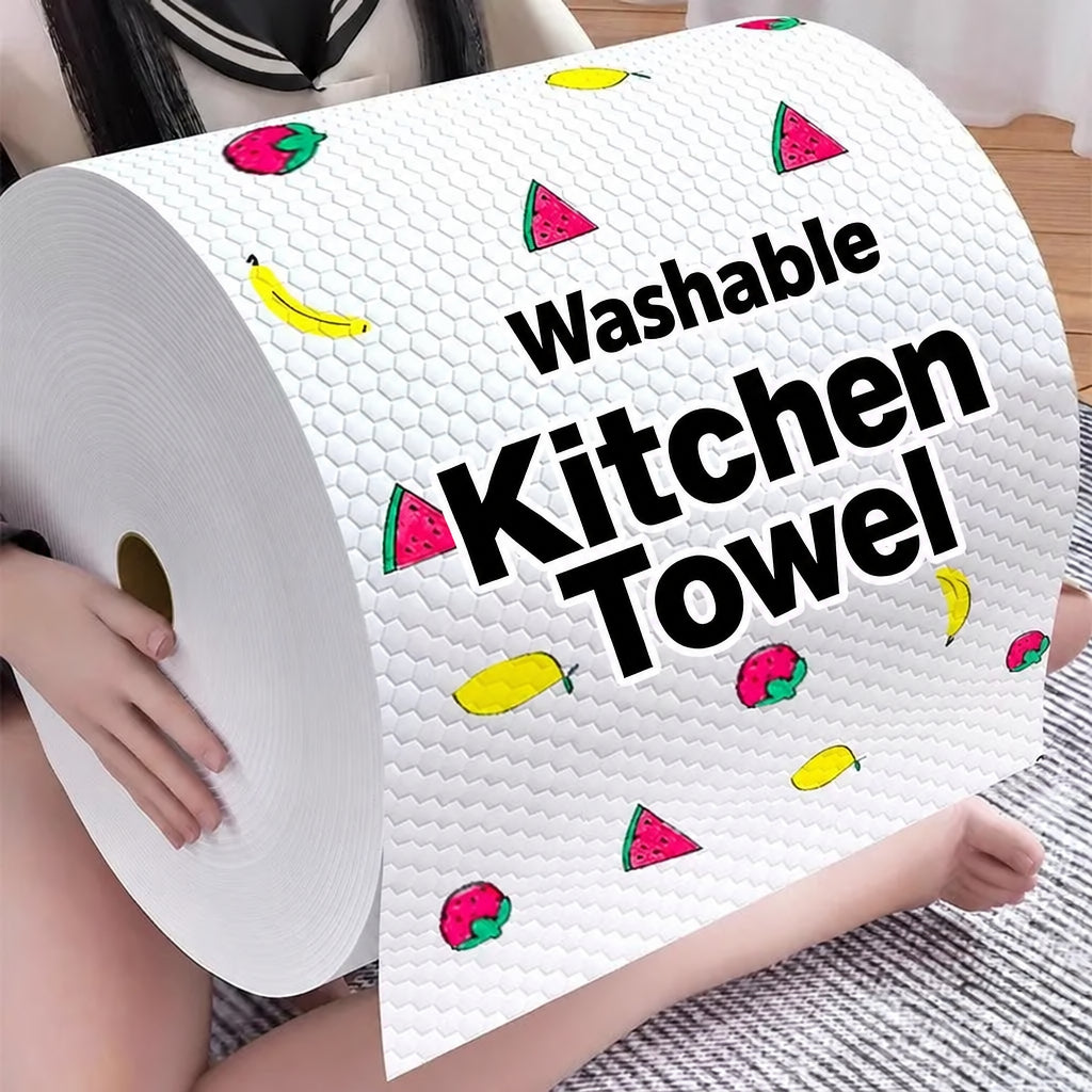 Lazy Rag Kitchen Wet and Dry Washable Reusable Paper Household Cleaning Disposable Dishwashing Cloth Absorbent