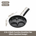 Manufacturer Wholesale Pancake Frying Pan Flats Bottom Four-Hole Non-Stick Pan Household Omelette Artifact Breakfast Pan Kitchen Utensils Eggs