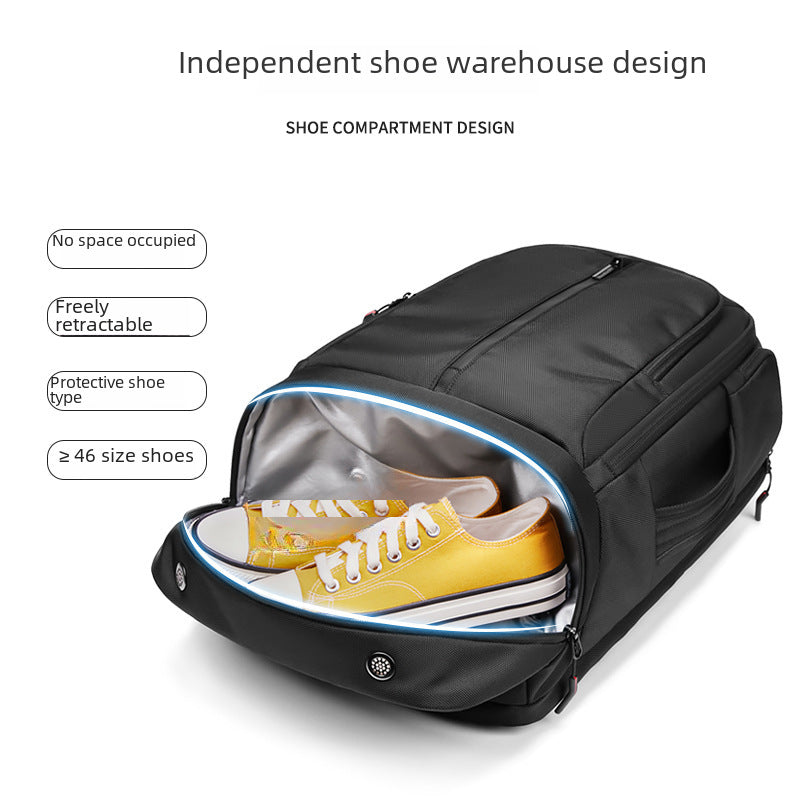 New Backpack Men's Business Commuter Large Capacity Travel Bag Crossbody Gift Printed Logo Lightweight Men's Backpack
