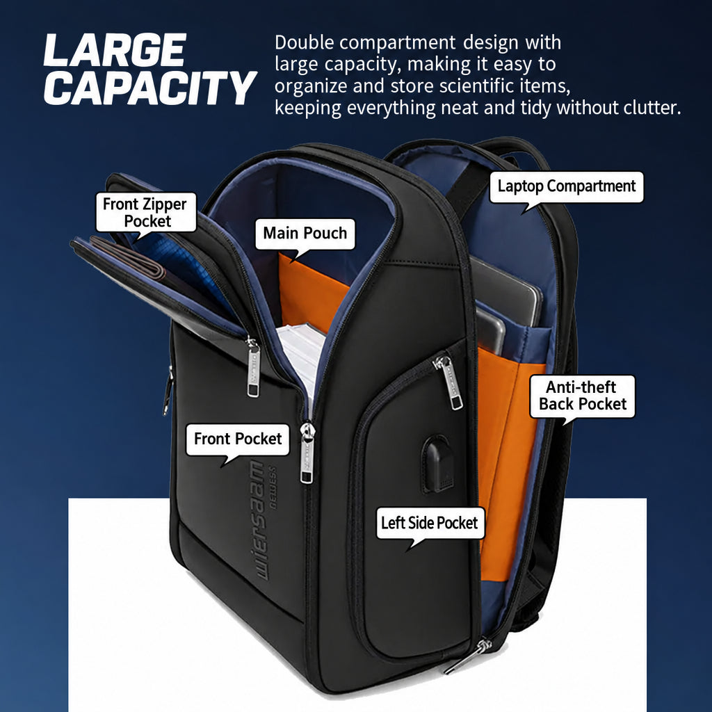 New High-end Business Backpack Men's Waterproof Backpack Large Capacity Travel Multifunctional Password Anti-theft Computer Bag