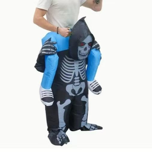 Cross-Border Halloween Alien Ghost Hugging Inflatable Suit Props Funny Performance Alien Inflatable Suit