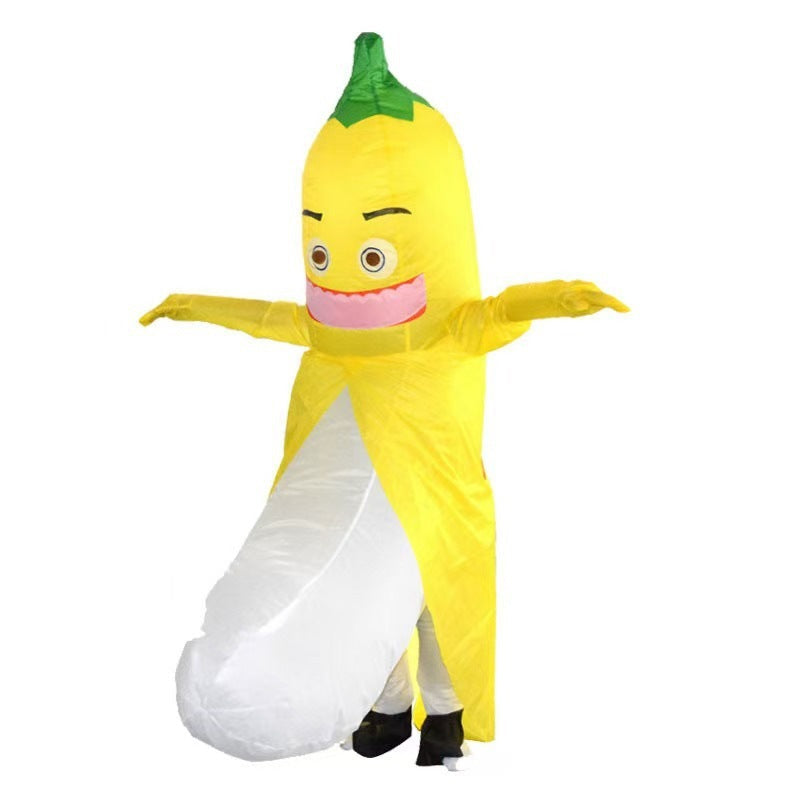 Cross-Border Hot Selling Funny Cyclist Doll Costume Masquerade Performance Props Hippie Sunglasses Dinosaur Inflatable Costume