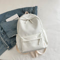 Large-Capacity Japanese-Style Simple Campus Backpack Korean Style College Style Solid Color Student Backpack Casual Bag Travel Bag