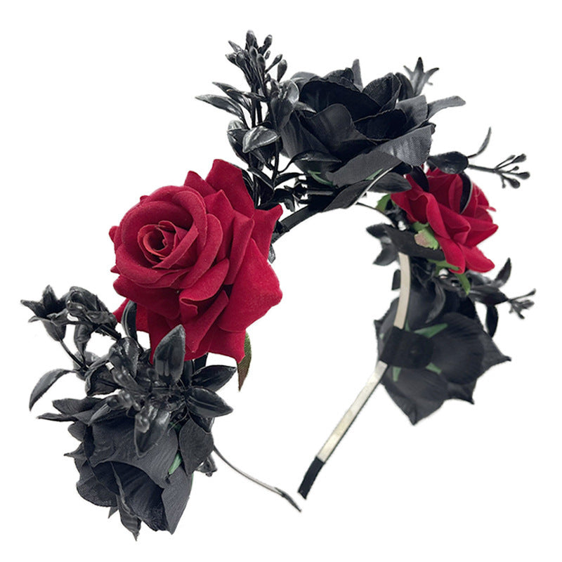 Spider Flower Party Halloween New Flower Headdress Hair Hoop Wholesale Makeup Personality European and American Cosplay
