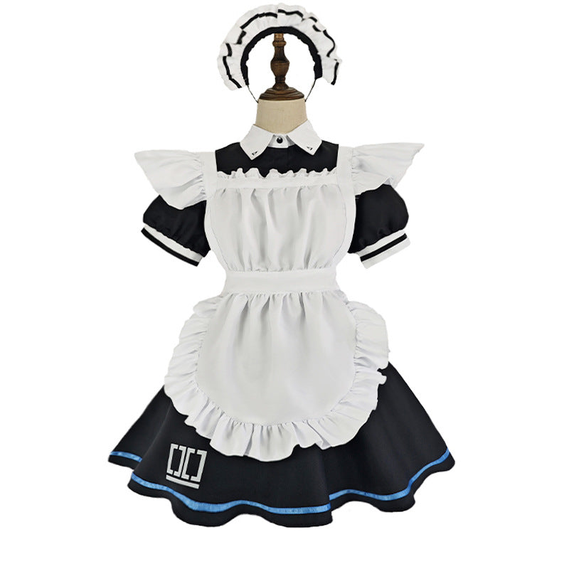 In stock Blue file cos Tiantong Alice cosplay costume maid costume Halloween character anime costume