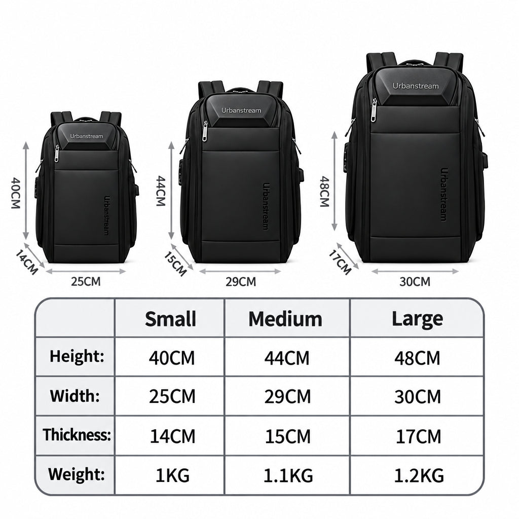 New High-end Business Backpack Men's Waterproof Backpack Large Capacity Travel Multifunctional Password Anti-theft Computer Bag