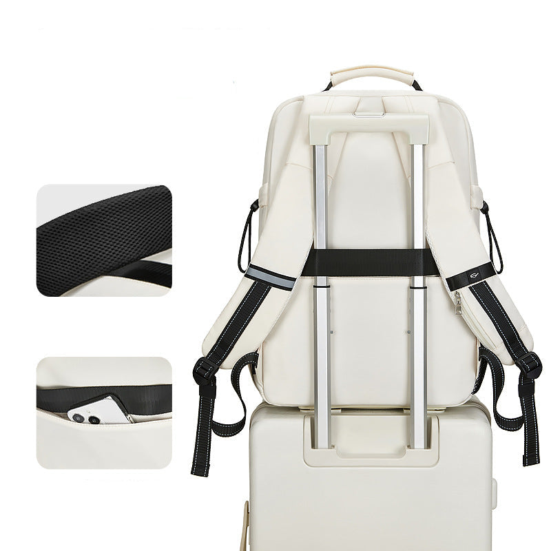 Backpack women's large capacity travel backpack fashionable casual lightweight Korean style schoolbag 15.6 computer bag men's bag