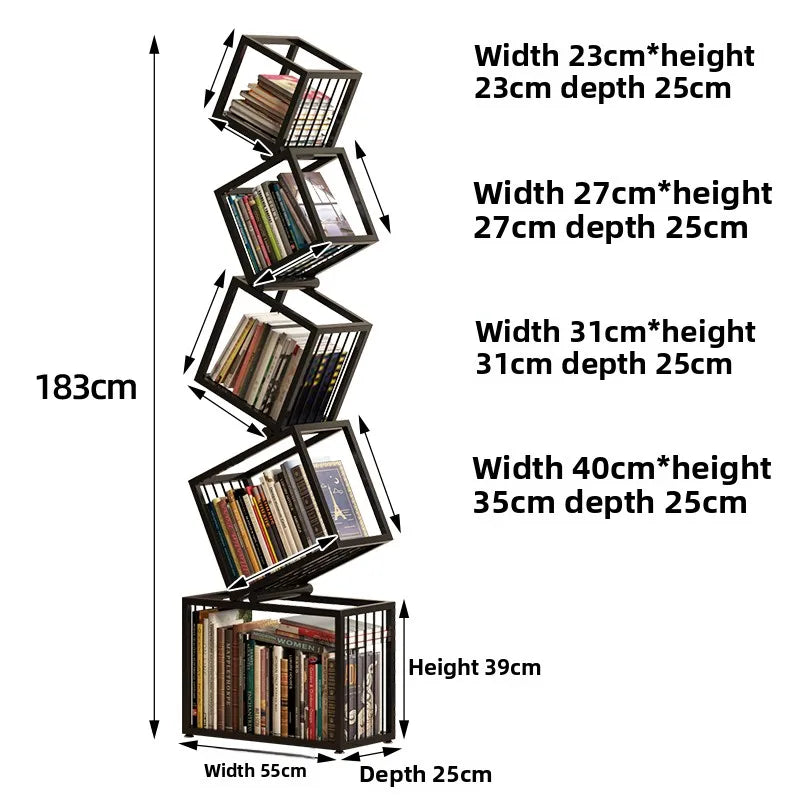 Alien Rotating Bookshelf Living Room Creative Magazine Rack Aesthetic Kid's Picture Book Organizer Estantes Storage Furniture