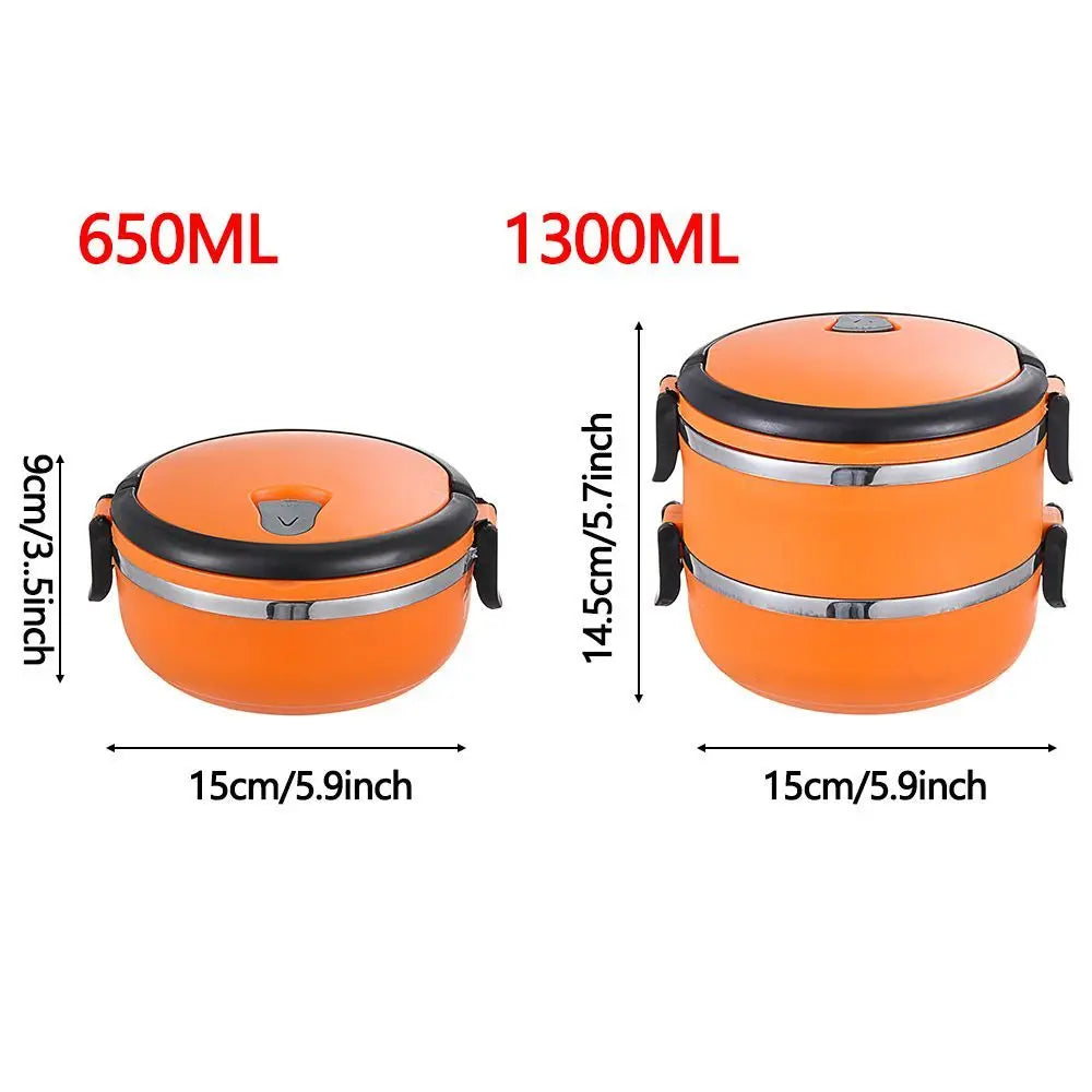 Hot Food Flask Stainless Steel Lunch Box Thermos Vacuum Insulated Trave Lunch Box