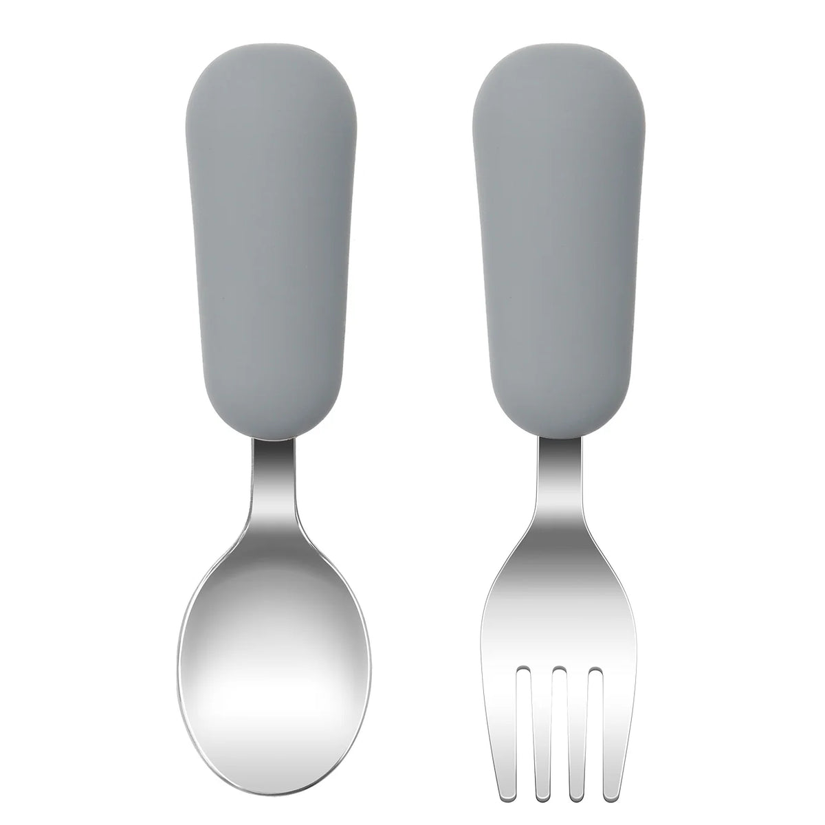 Color Kids 2PCS Stainless Steel Fork Spoon Baby Feeding Set Eco Friendly Toddler Utensil BPA Free Kids Dinnerware Baby Stuff