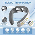 Portable Electric Neck & Shoulder Massager USB Rechargeable Heating Hot Pressing Magnetic Pulse Neck Massage Instrument 6 Modes