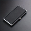 1Pc New Leather Metal Cigarette Case Holds 14 Cigarettes for Cigarettes, Extra Long Cigarette Case with Enlarged PU Leather