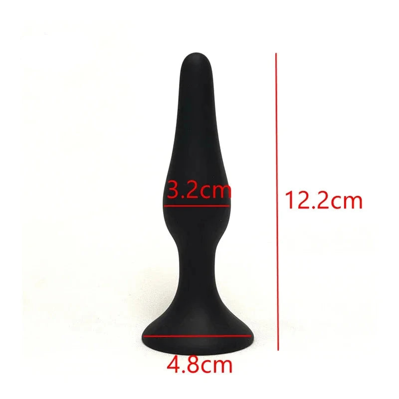 Multi-size Silicone Butt Plug Dilator G-spot Massage Toy Suction Cup Design Adult Personal Products