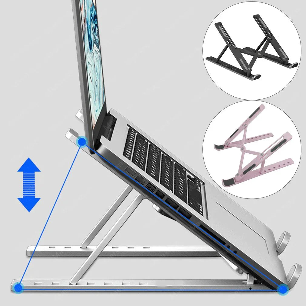 Adjustable Laptop Holder Portable Foldable Computer Monitor Holder Notebook Stand For Macbook Air iPad Tablets Base Accessories