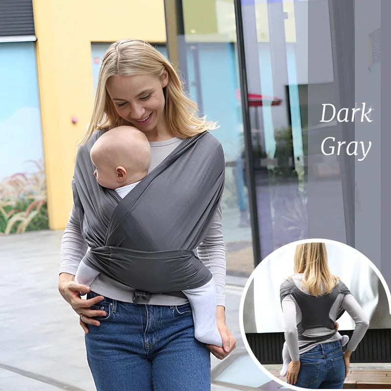 Ergonomic Baby Wrap Sling Carrier Soft Cotton Kangaroo Sling for Newborns to 36 Months Comfortable Front Baby Carrier
