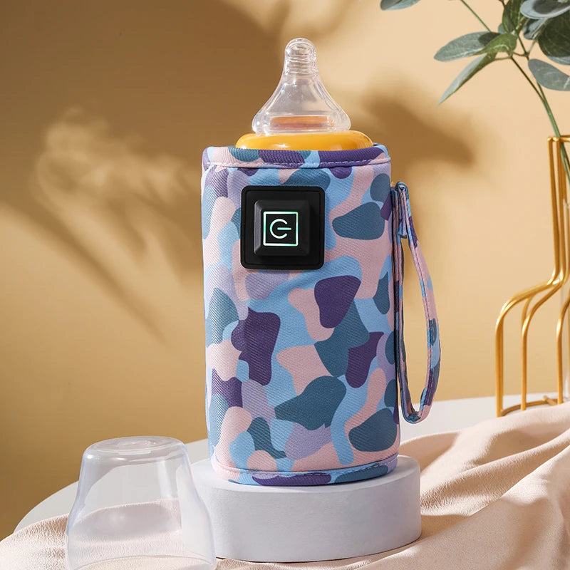 Baby bottle insulation bag, baby thermal carrier, bottle warmer with 3-speed temperature adjustment