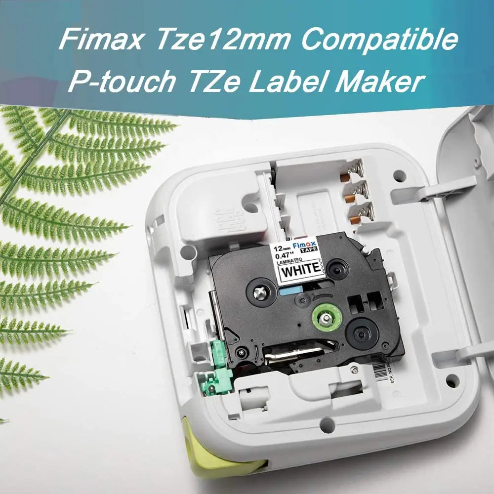 Fimax 31 Colors 231 Label Tape TZE231 431 531 631 12mm Tape Compatible with Brother P-touch Label Maker Ribbon TZE231 For PTH110