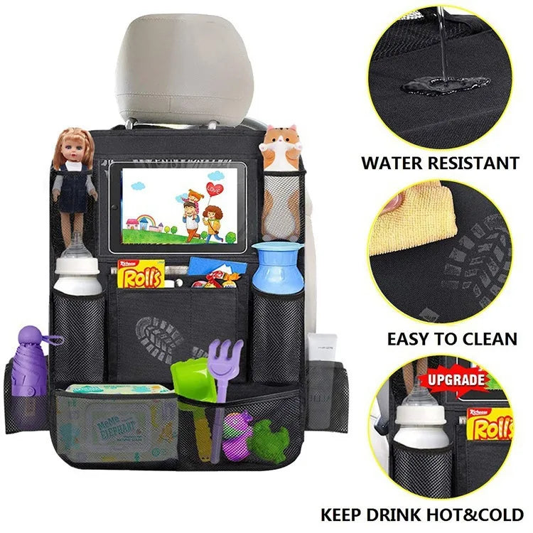 1/2pcs Car Seat Back Storage Bags Multiple Pockets Baby Seat Hanging Bag Toys Nappy Diapers Organizer Baby Itmes