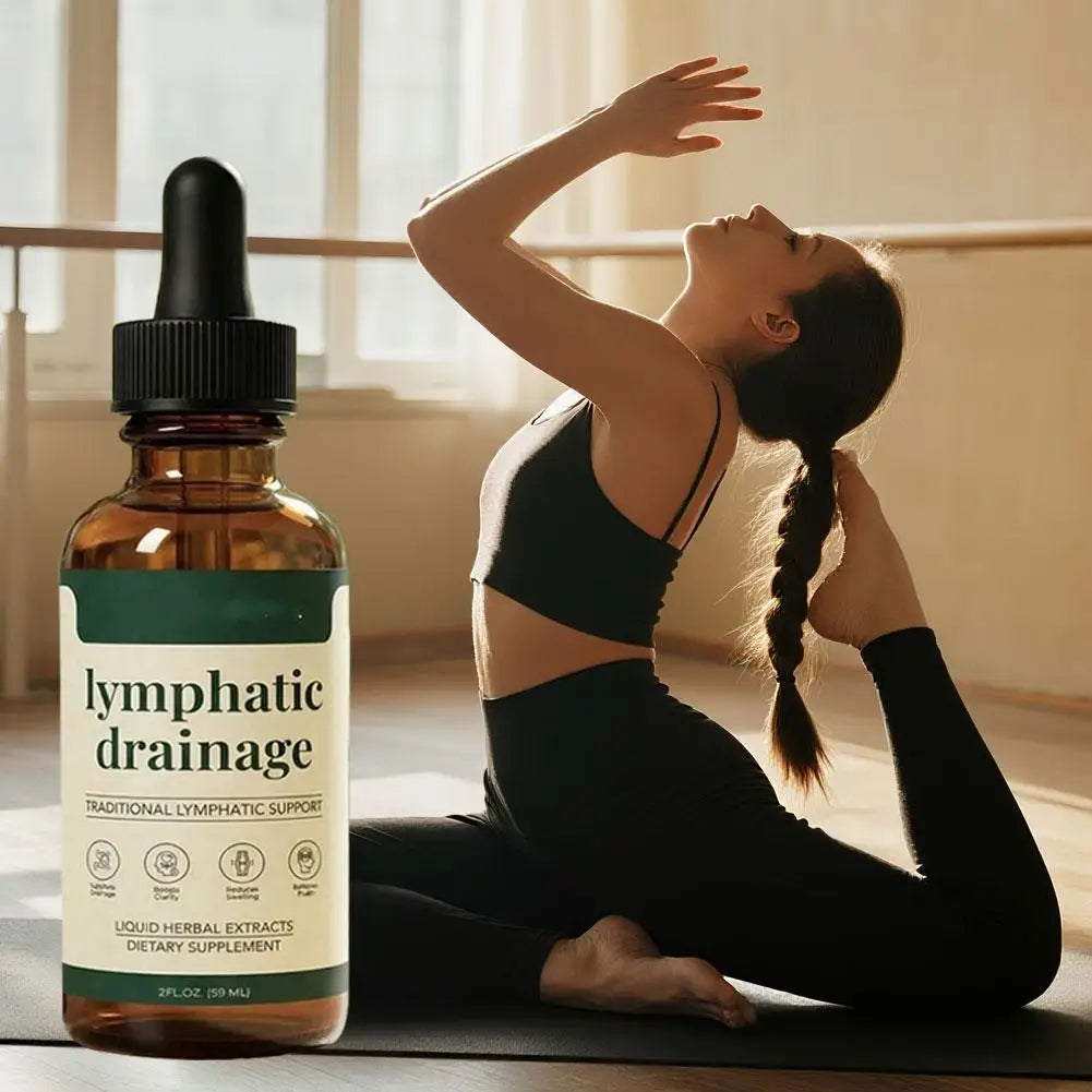 59ml Lymphatic Drainage Drops Natural Herbal Formula Toxin Elimination Swelling Relief Lymph Support Liquid Gentle Care