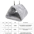 Bird Bed Winter Pet Bird Parrot Cages Warm Plush Hammock Hut Tent Bed Hanging Cave for Sleeping and Hatching Bird Accessories
