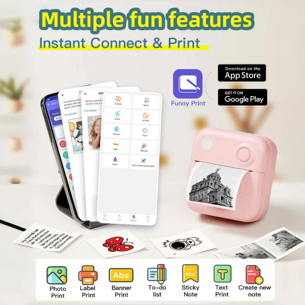 Dolewa D3 Portable Thermal Printer Stickers Paper for Mini Label Makers, Error Printing, and Photo Printing