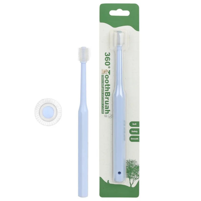 Pet Toothbrush 360-degrees Dogs Toothbrush Dog Teeth Cleaning Soft Hair Cat Teeth Brush Small Head Dogs Tooth Brush Pet Products
