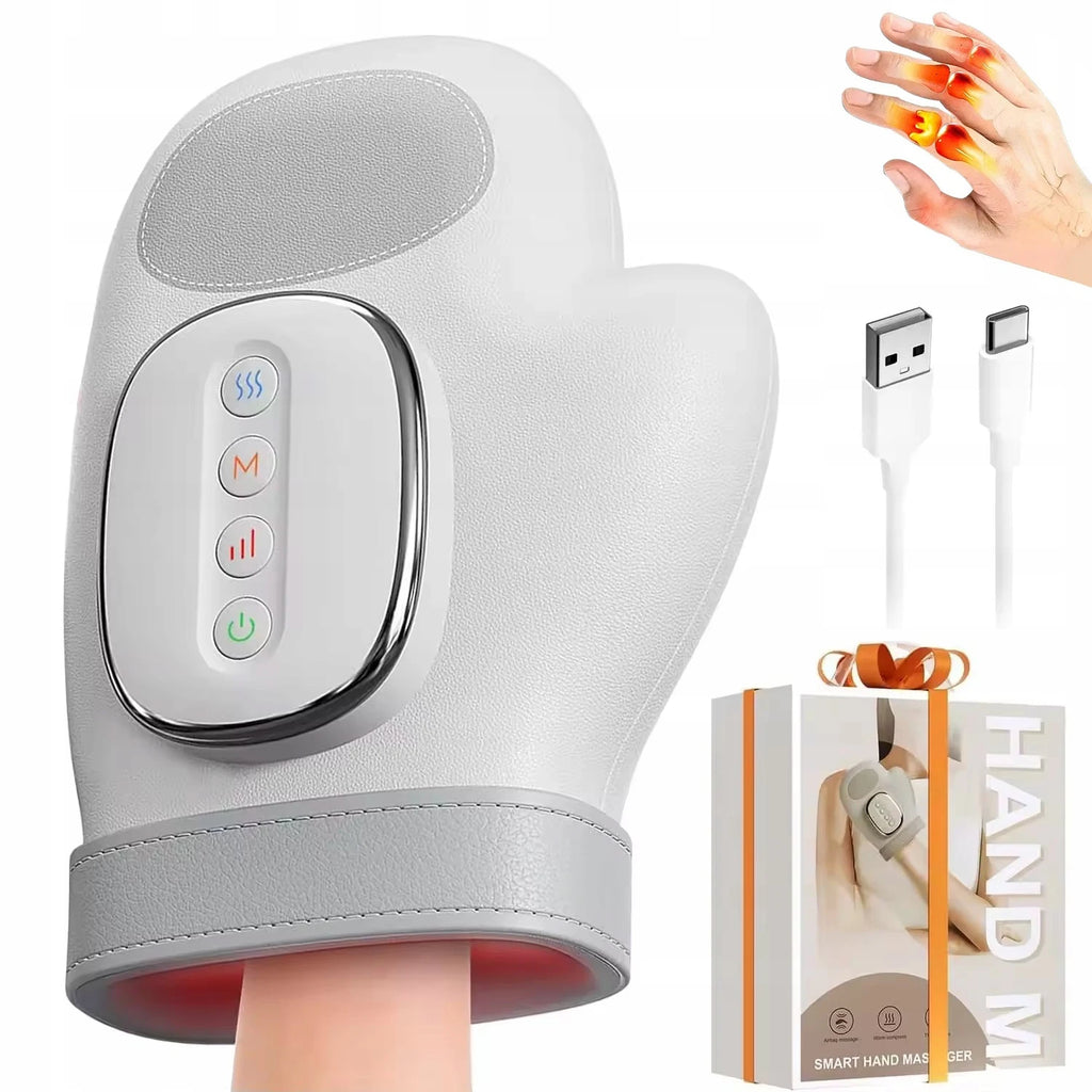 Fast Shipping Electric Hand Massager Airbag Compress Finger Massage Glove Air Pressure Kneading Thumb Acupoint Palm Massager Finger Masajeador