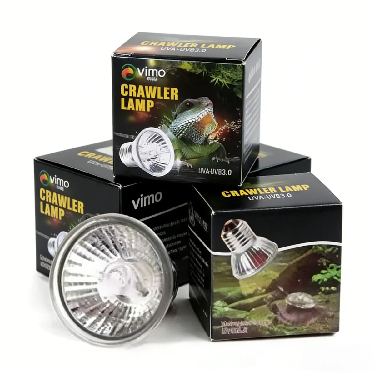 1/2/5/10PCS UVA+UVB Reptile Heat Lamp 25/50/75W Full Spectrum Basking UV Light Bulb for Snakes, Turtles, and Amphibians