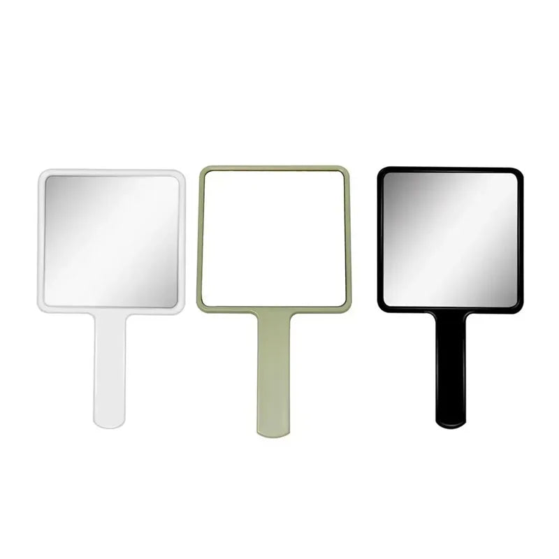 1/2/3pcs Eyelash Extension Handheld Makeup Mirror Square Makeup Vanity Mirror With Handle Hand Mirror SPA Salon Compact Mirrors