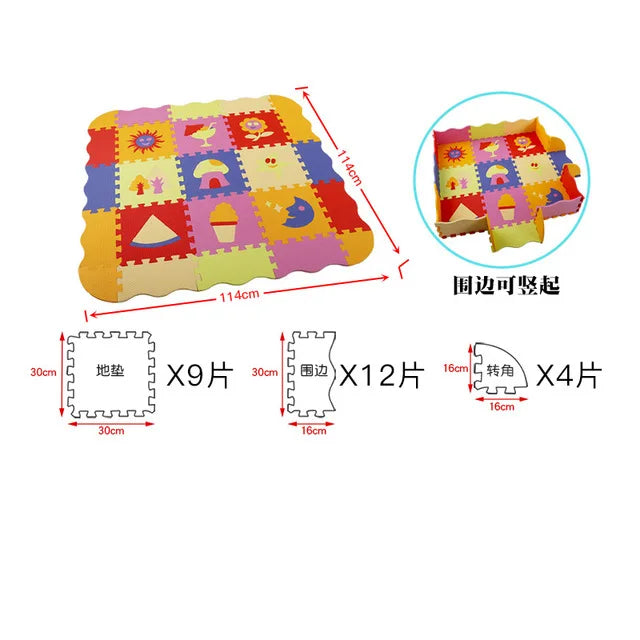 Animal Pattern Baby Play Mat Puzzle Toys For Kids Children EVA Foam Yoga Crawling Mats Floor Tapete Room Decor Baby Child Gifts
