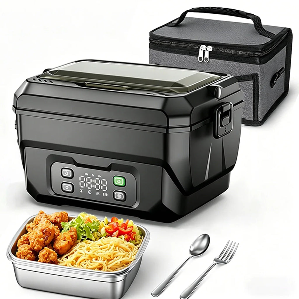 Adult Heated Lunch Box, Portable Insulated Lunch Box, Food Container, Suitable for Offices, Outings, and Construction Sites