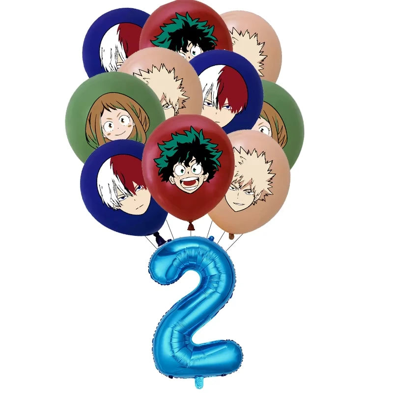My Hero Academia Birthday Party Decoration Disposable Tableware Cup Plate Balloon Backdrop Banner Kid Favor Baby Shower Supplies