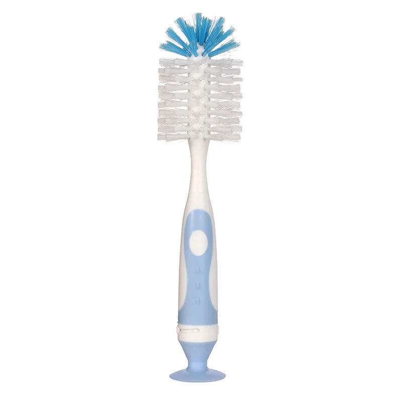 2 in 1 Mother-child Nylon Baby Bottle Cup Cleaning Brush Suction Stand Type Feeding Clean Tool Set