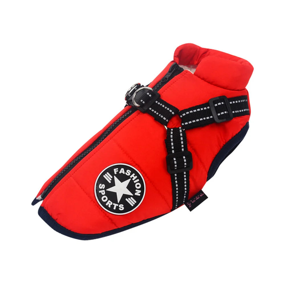 Giacca impermeabile per cani con pettorina riflettente, abbigliamento invernale per cani di piccola e media taglia, Shiba Inu, Dobermann, giacche da esterno