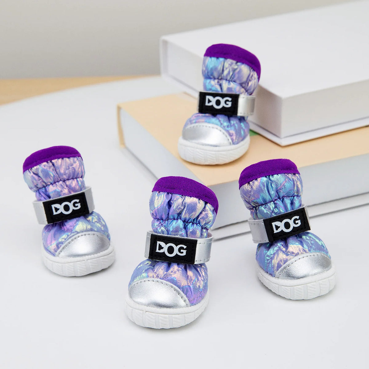 Winter Pet Dog Shoes for Small Dogs Waterproof Warm Dog Snow Boots Anti-slip Teddy Chihuahua Footwear