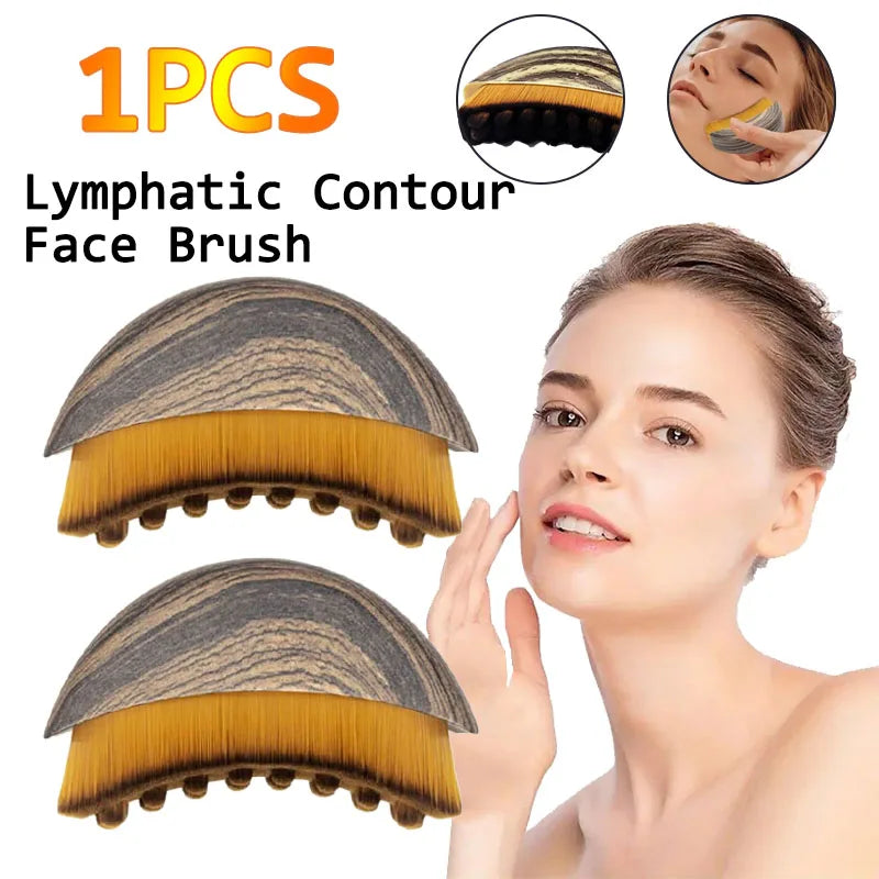 New Lymphatic Contour Face Brush Drainage Massager for Face Chin &Jawline Sculpting Ergonomically Designed LBHL31