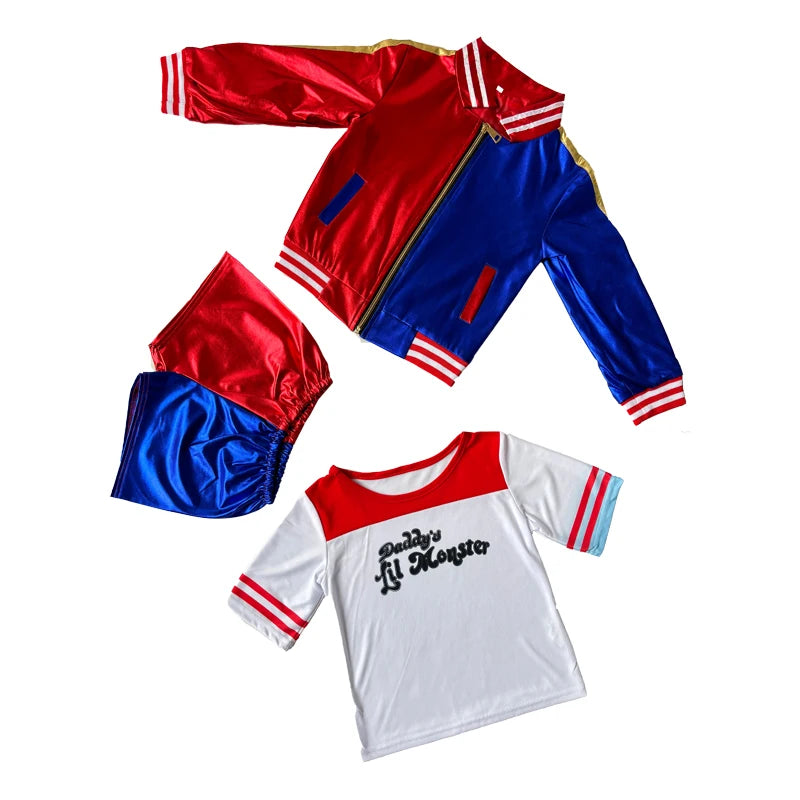Halloween Girls Costume Cosplay Movie Outfits Kids Birthday Party Cool Superstar Dress Up Set