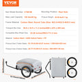 SucceBuy 100lbs Bike Cargo Trailer Foldable Bicycle Wagon Cart with Waterproof Cover & Safe Reflectors Fits 22"-28" Bike Wheel